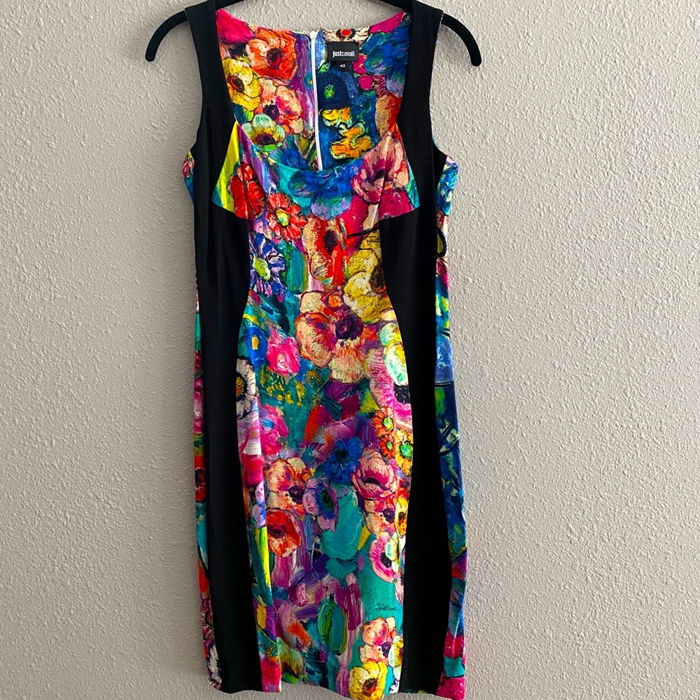Just Cavalli floral bodycon sheath dress
